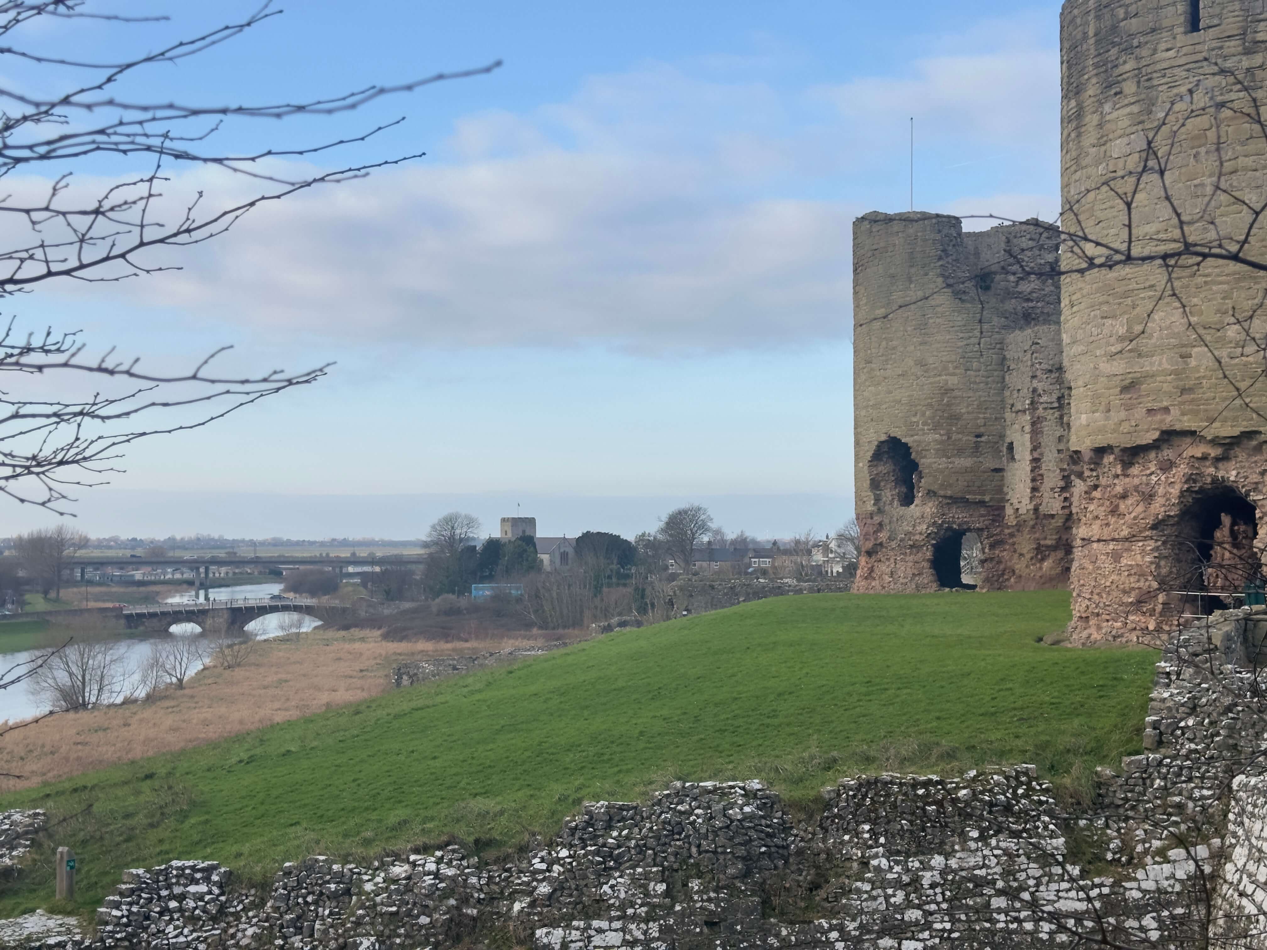 Welsh castle on my daily walk